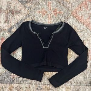 Urban outfitters “OUT FROM UNDER GO FOR GOLD” seamless long sleeve top